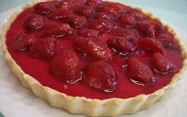 Torta de morango com iogurte