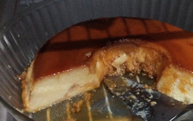 Pudim de leite condensado de liquidificador