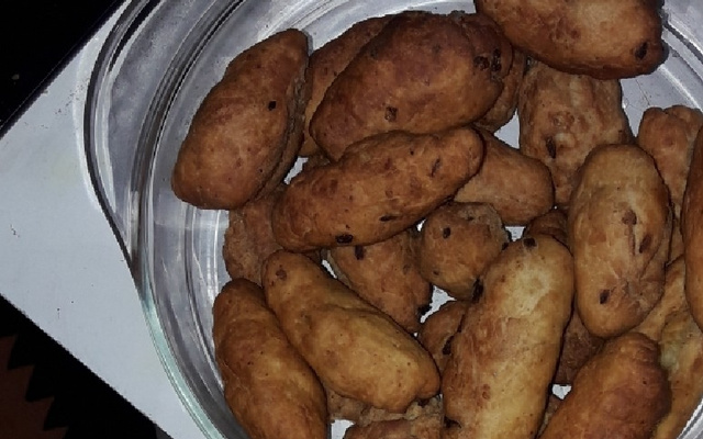 Bolinho de chuva salgado diferente