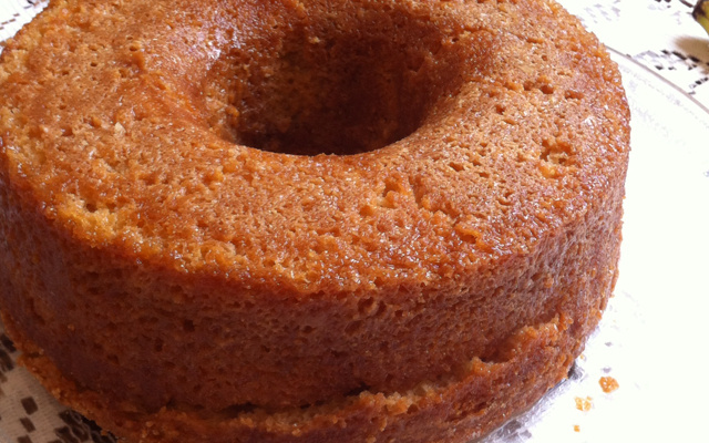 Bolo de laranja sem lactose