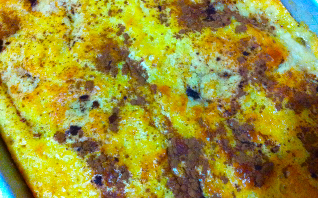 Torta de banana e farofa