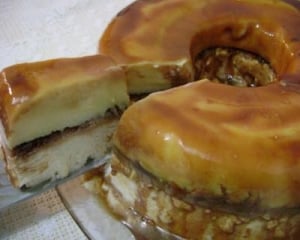 Pudim de sorvete delicioso da mamãe