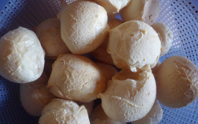 Pão de queijo na batedeira