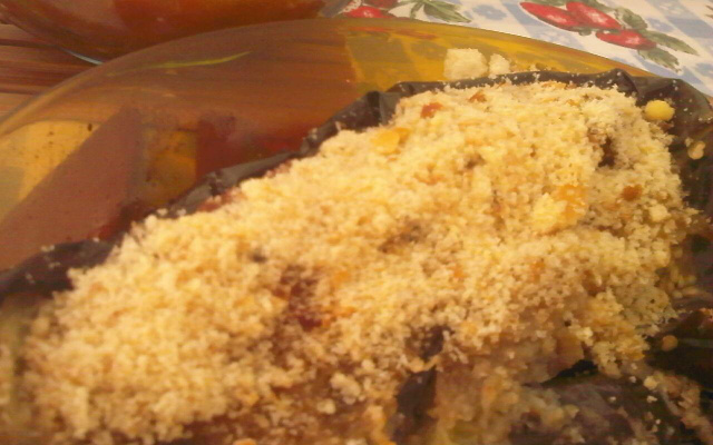 Super berinjela recheada