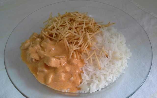 Estrogonofe de frango da Kalil