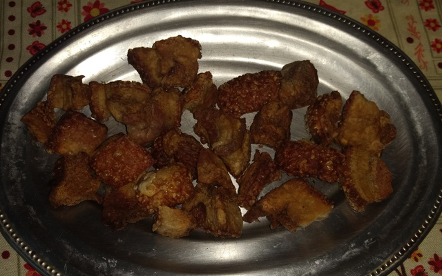 Torresmo pururuca prático de microondas