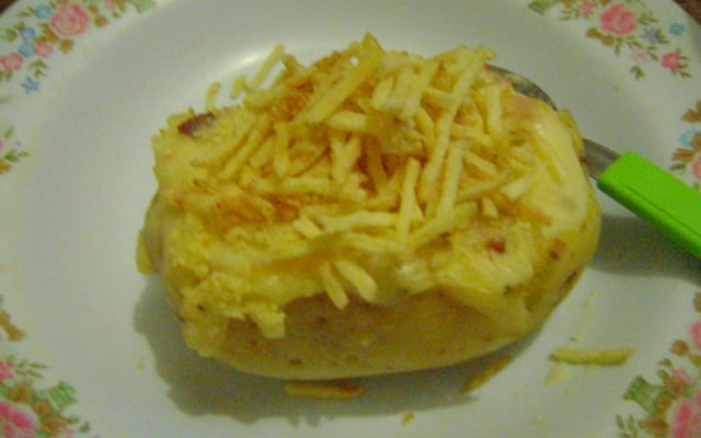 Batata recheada cremosa da Gabi