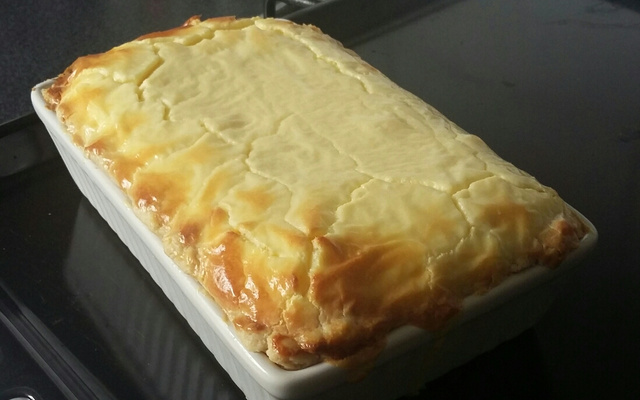 Quiche de queijo e alho poró