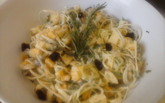 Salada de poró da Linda