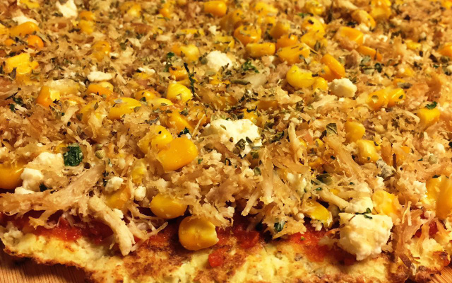 Massa de pizza de couve-flor