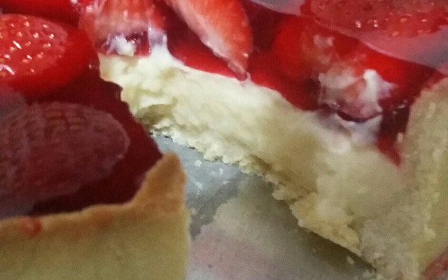 Torta de morango prática