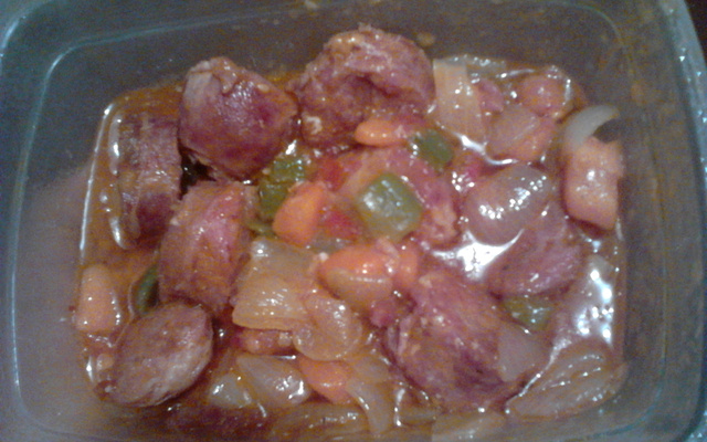 Linguiça com cenoura