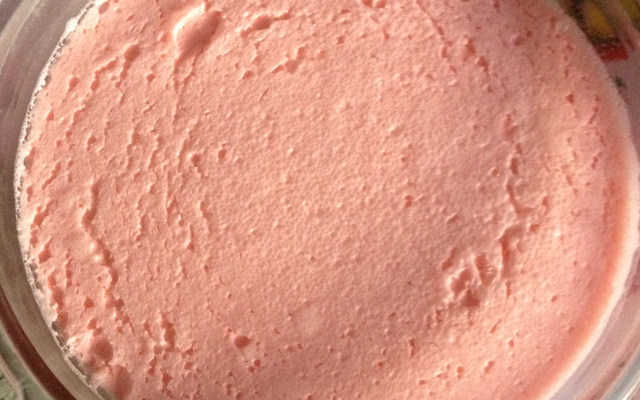 Gelatina com creme de leite