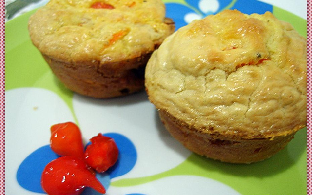 Muffin de aveia e legumes