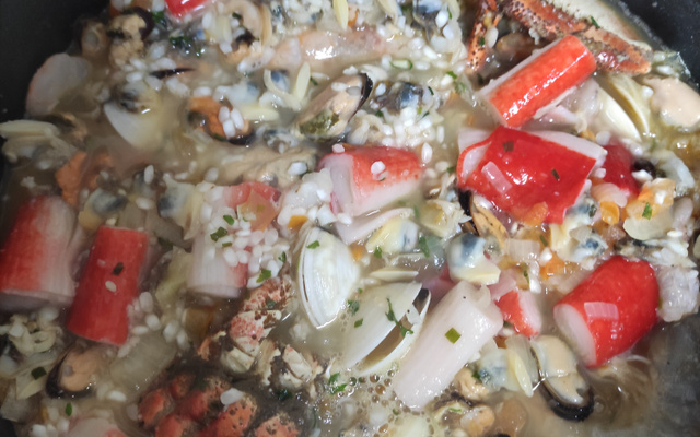 Risoto de marisco