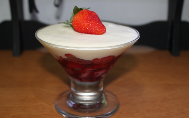 Sobremesa chique de morango