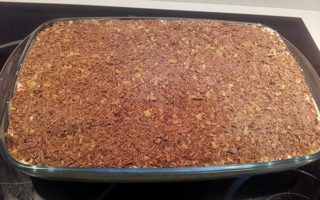 Pavê de chocolate com nozes