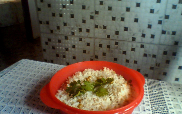 Arroz com ervilha