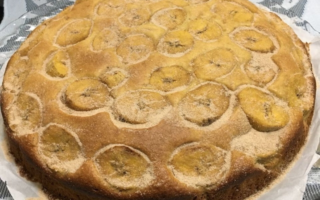 Bolo de banana da terra