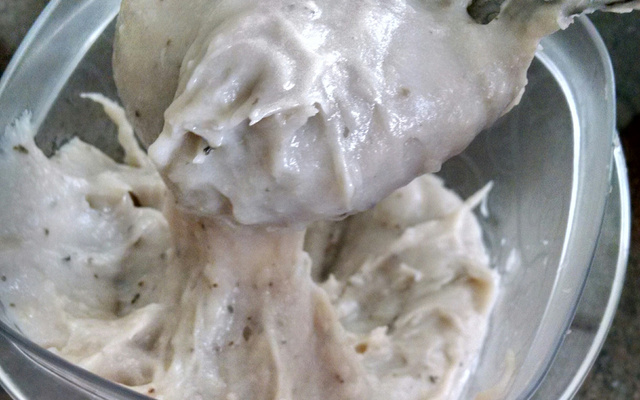 Biomassa de banana verde