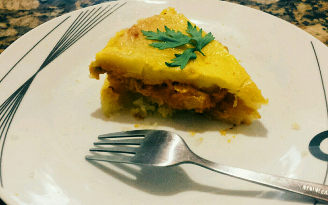 Torta de batata recheada