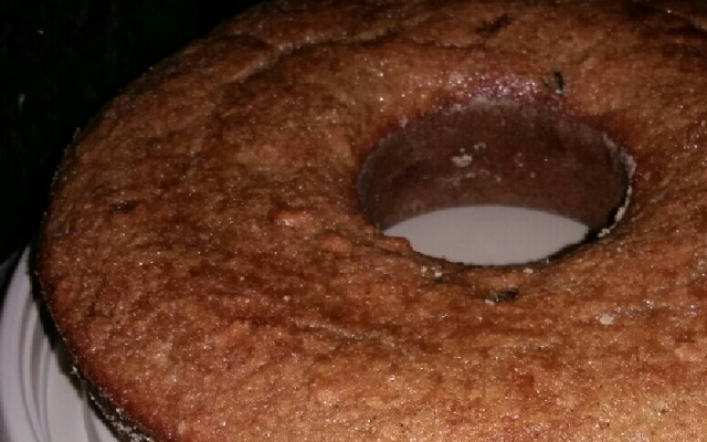 Bolo integral com passas no liquidificador