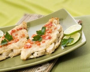 Filé de linguado ao forno