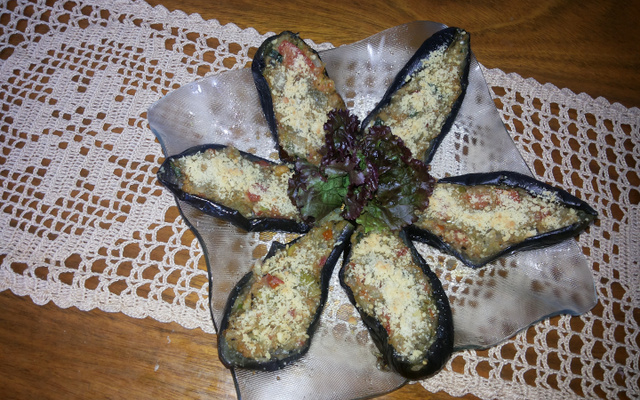 Berinjelas recheadas da mamãe