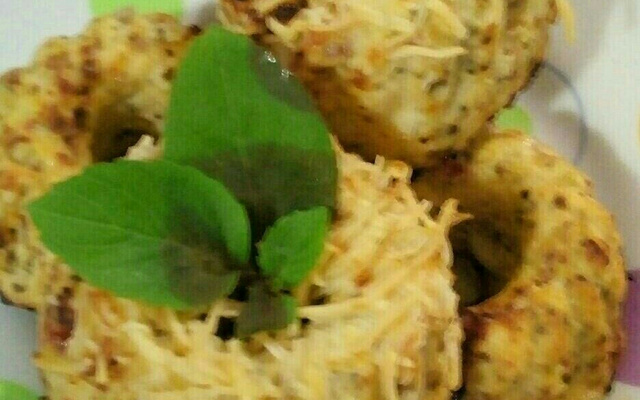 Torta de ricota e frango lowcarb