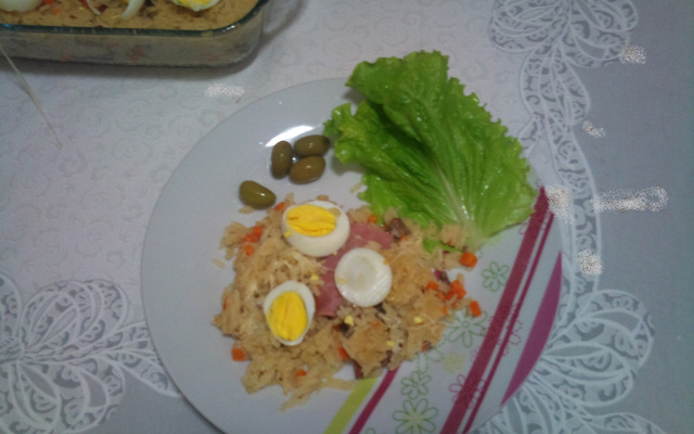 Arroz especial com carne seca