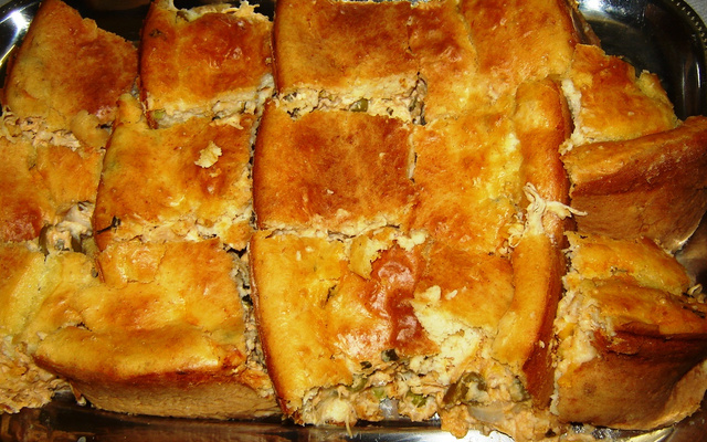 Torta de frango com palmito