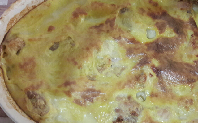 Frango com requeijão e milho