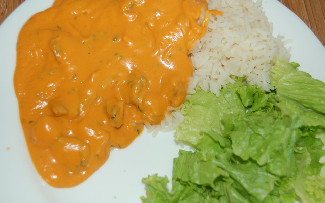 Estrogonofe de cabocha (abóbora japonesa)