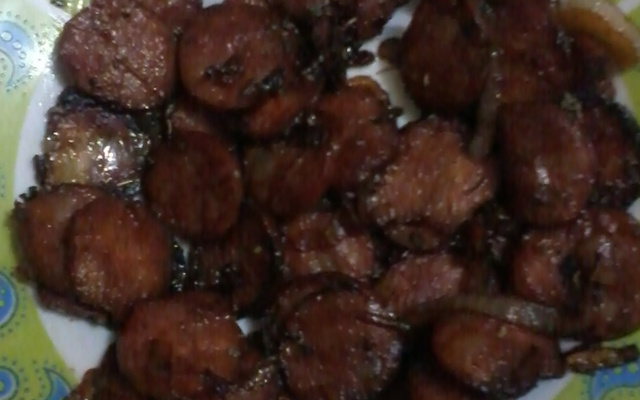 Calabresa ao molho shoyu