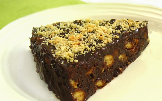 Brownie de chocolate e banana