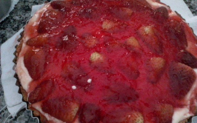 Torta de morango fácil