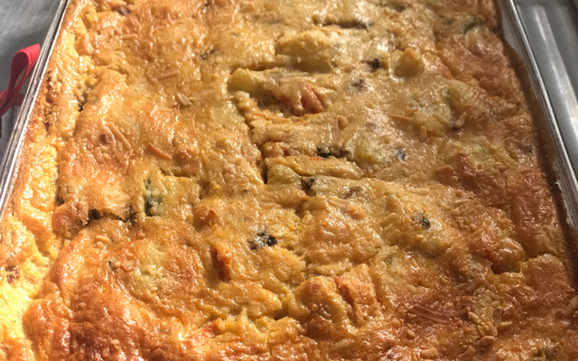 Souflé de legumes delicioso