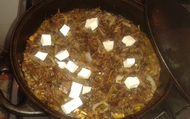 Baião de dois com carne seca