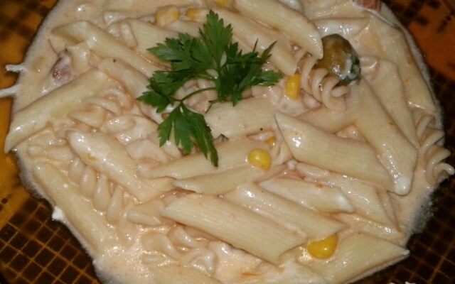 Macarrão na panela de pressão