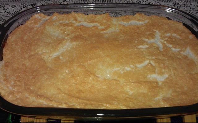 Banana com creme e suspiro