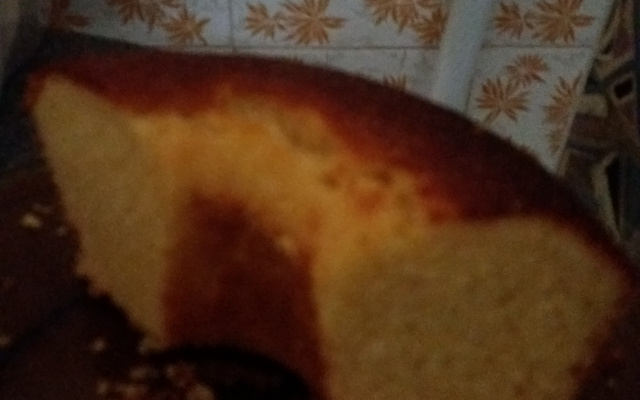 Bolo de fubá com farinha de arroz