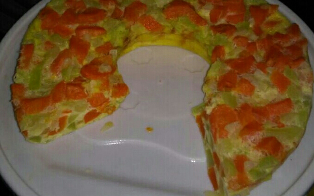 Souflé de cenoura de microondas