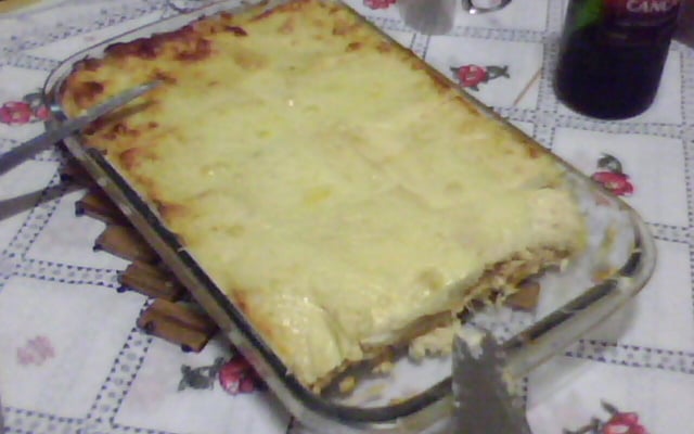 Torta de pão de forma quente