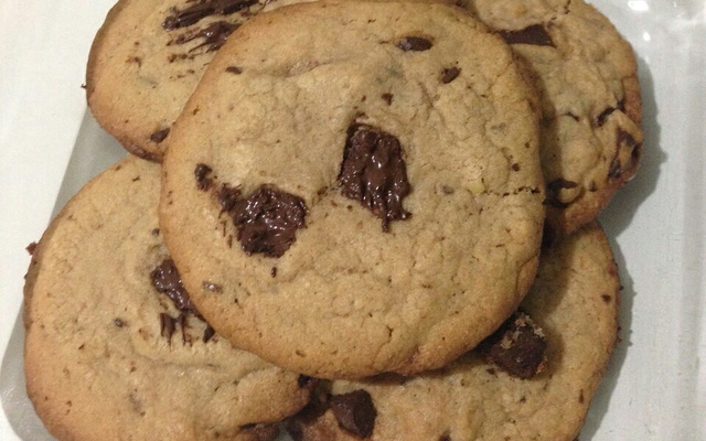 Cookies com pedaços de chocolate