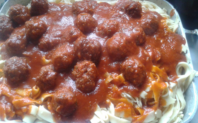 Almôndegas com bacon