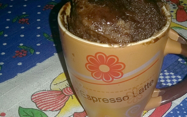 Bolo de caneca no micro-ondas