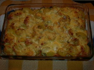 Auflauf de frango com legumes (receita alemã)