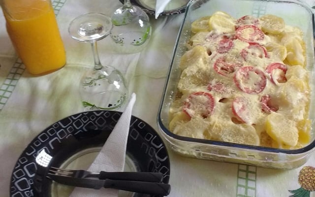 Merluza ao creme de leite