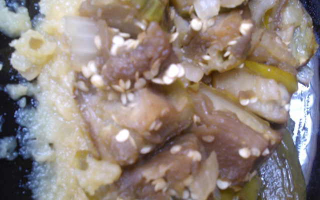 Jiló com batata doce