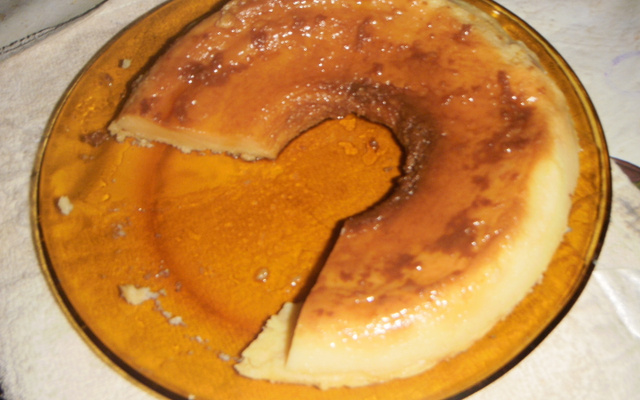 Pudim de leite em pó no micro-ondas